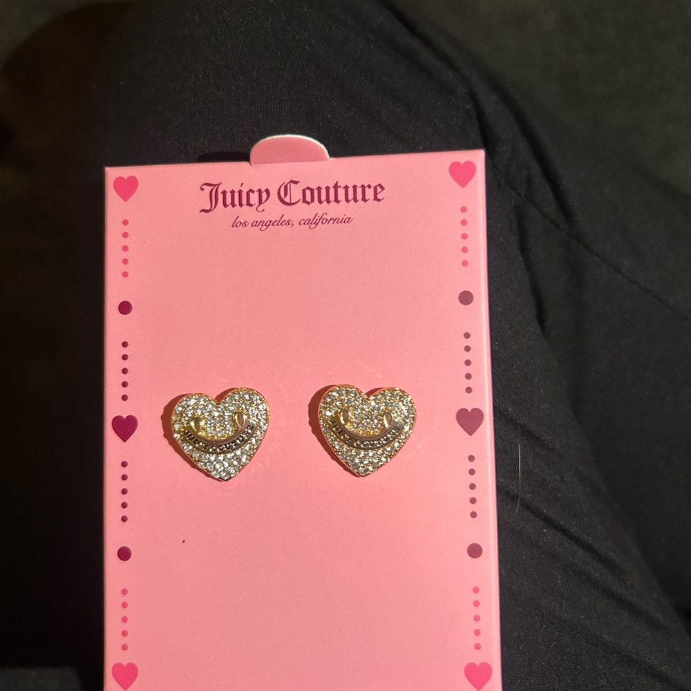 SOLD • Juicy Couture Gold Heart Earrings